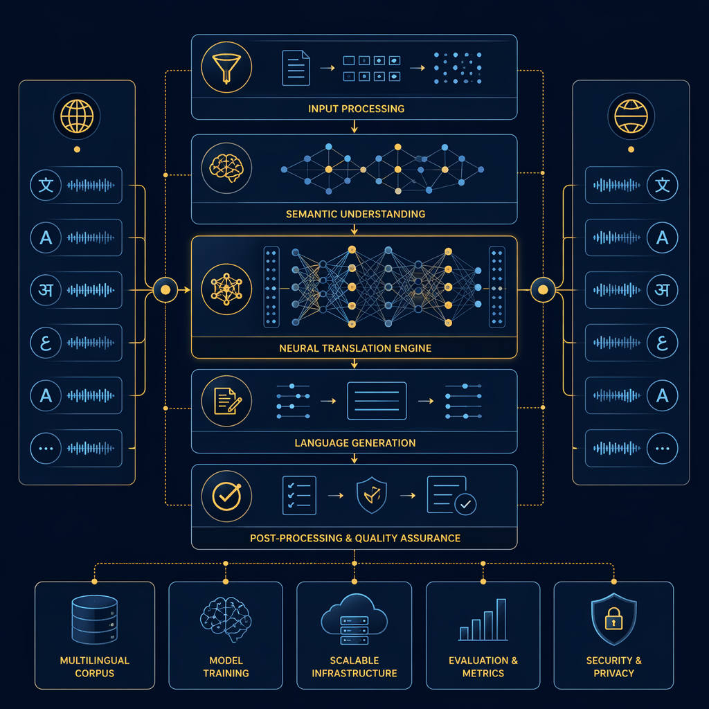 AI translation engine architecture