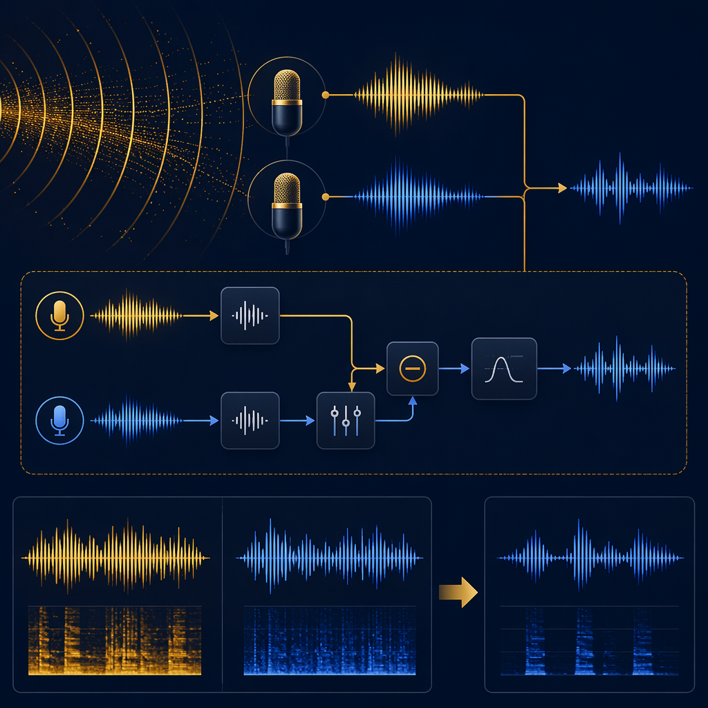 Dual-mic ENC noise cancellation technology